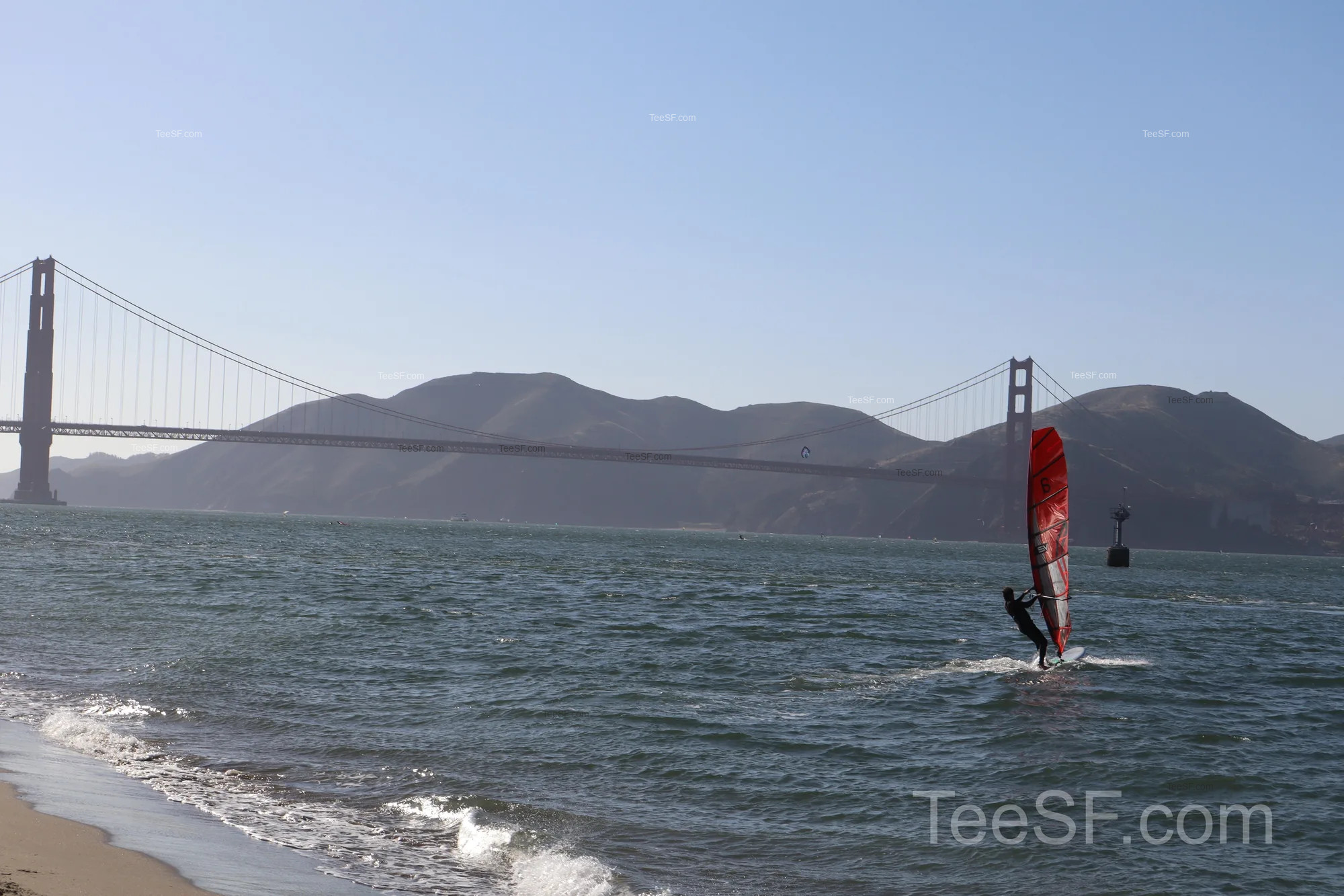 golden Gate Bridge From Beach during a Stripe Sessions 2026 visit in San Francisco.